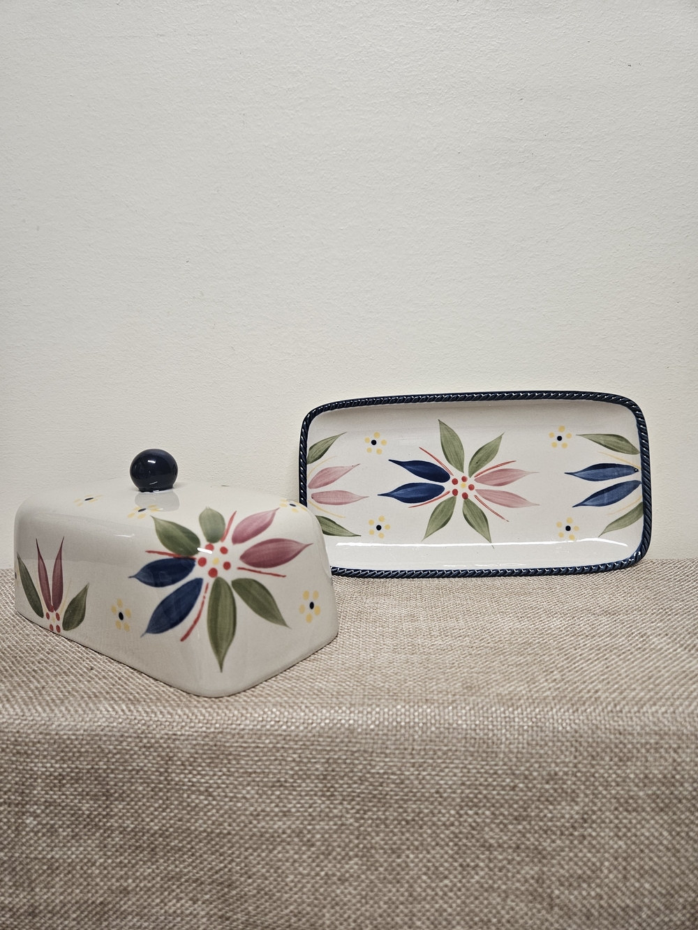 Temptations‎ Ceramic Butter Dish From The Old World Collection
